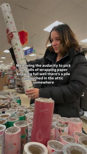 Julie Laundis on Instagram: "I feel like choosing wrapping paper is making a very big life decision 😭😭 Do you also spend 30 minutes matching wrapping paper in the store or is it just me?"