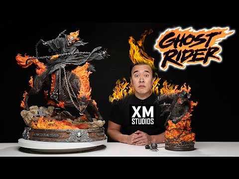 GHOST RIDER ON HORSEBACK!!! XM Studios Statue In Hand Unboxing!