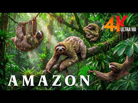 Secrets Of The Amazon 4K 🌴 Rare Wildlife Encounters & Natural Jungle Sounds