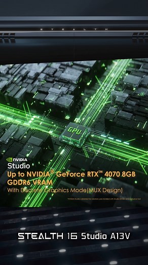 The Stealth 16 Studio A13V is the perfect multi-purpose thin laptop, with an elegant & slim package providing immense power, it takes you to success both in game and at work. Learn more spec👉https://au.msi.com/Laptop/Stealth-16-Studio-A13VX #MSI #Stealth16 #Productivity ﻿﻿#MSIGAMING #msiNO1ingaming #iamagamer #Gamers #Gameday #Gameplay #GamingSetUp #GamingLaptop #Gaminglife #Laptoplifestyle #laptopgaming #bestlaptop #gametime #gamingtips Intel NVIDIA GeForce | MSI Gaming