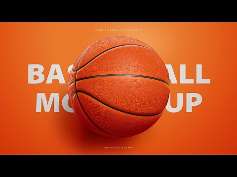 Design your own Basketball in photoshop | Sports Mockup Template
