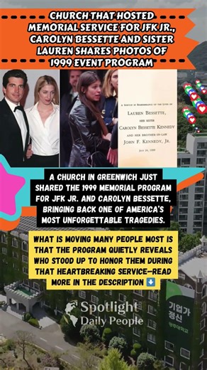 JFK Jr. Memorial Program Shared Again 🕊️ #JFKJr #CarolynBessette #Shorts