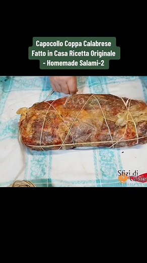 Capocollo Coppa Calabrese Fatto in Casa Ricetta Originale - Homemade Salami #capocollo #coppa #calabrese #fatto #casa #ricetta #originale