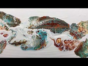 ( 699 ) ( SOLD ) NEW bottlecap acrylic pour