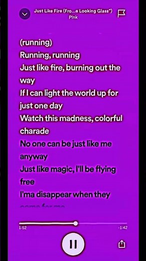 Just Like Fire-P!nk-Sped Up #lyric #spedup #sped #music