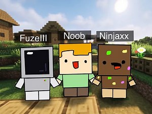 Minecraft mais Fuze et Nino se font troll par Ninjaxx