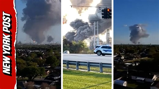 Texas oil refinery explosion fills skyline with huge cloud of smoke