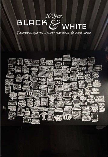 Empower Your Space with Black & White Stickers