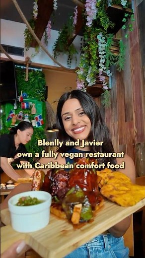 100% plant-based restaurant with Caribbean acomfort food🌴🌱🇩🇴 #vegan #veganfood #plantbased #nyc
