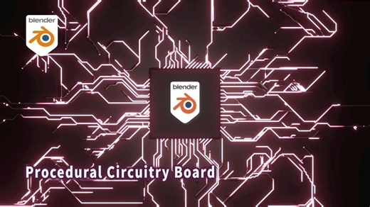 Blender几何节点4.4 程序化电路动画制作技巧（中英文字幕）