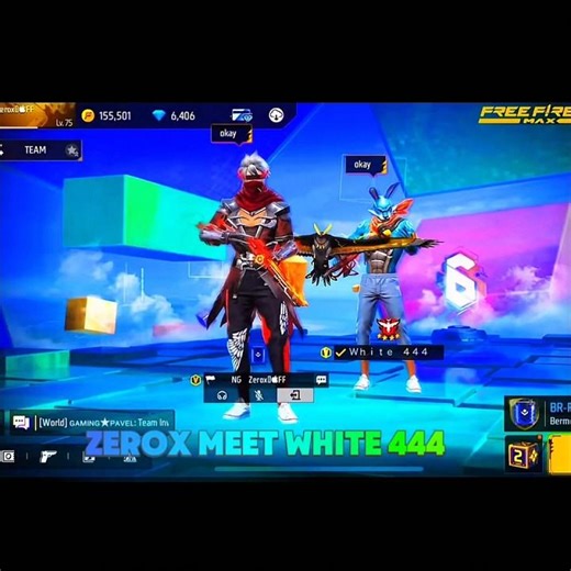 ​White 444 vs Zerox FF: Who is the Real King of Free Fire? 👑#freefire #shortsfeed