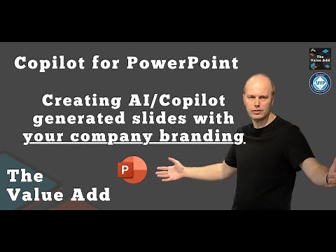 Copilot for PowerPoint: Creating AI/Copilot generated slides in your company branding.