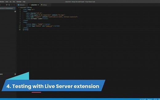如何在three.js中加载GLTF模型 ｜ How to Load a 3D model in Three.js