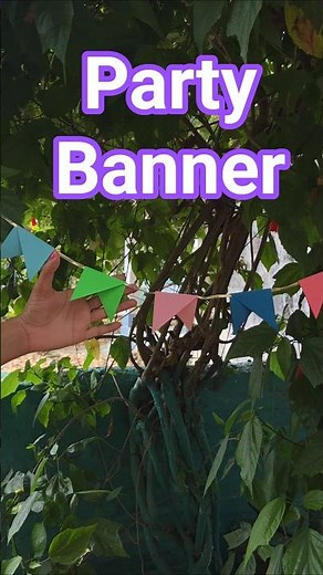 DIY Party Banner Tutorial 🎉 | Easy Paper Pennant Garland for Any Celebration