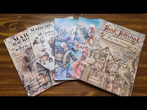 My Top 5 Favorite Winter Junk Journal Collage Books for Journaling, Scrapbooking, and Cardmaking