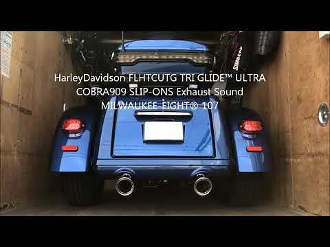 HarleyDavidson 2018FLHTCUTG TRI GLIDE™ ULTRA / COBRA 909 SLIP-ONS Exhaust Sound