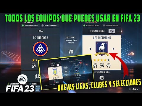 All FIFA 23 Teams - Leagues, Clubs, and National Teams
