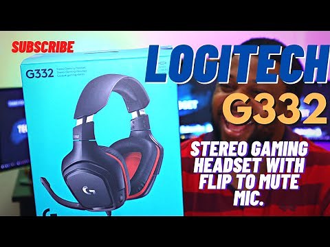 Logitech G332 | Stereo gaming headset with flip to mute microphone