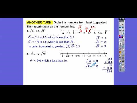 Ordering of Real Numbers - Lesson 1.3