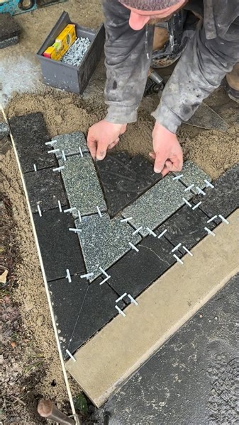 4.4M views · 66K reactions | The start of a beautiful granite driveway is underway, can’t wait to see this finished but lots of work to do yet! Using resin from @elita_labs to create the corner pieces, a real labour of love and so worth it #resin #granitedriveway #driveway #landscaping #gardendesign #selfemployed #localbusiness #supportsmallbusiness #hertsandessex #bishopsstortford #smallbusinessuk #APL #HTA | Tisserand English Gardens Ltd. | Facebook