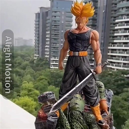 super saiyan trunks💀☠️||action figure edit #trunks #viral #edit #saiyanpower