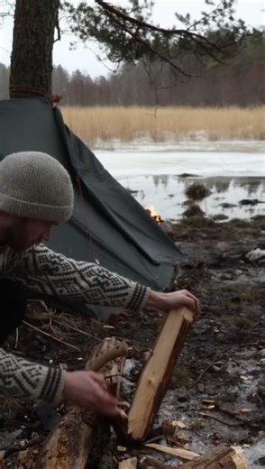 It looked calm until winter camping in wetlands got real