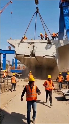 Massive Concrete Bridge Falls After Cable Snap | Real Construction Disaster Footage #fail #shorts