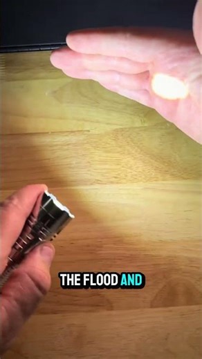 One flashlight. Spot, flood, and red light—perfect for any situation 🔦⚡