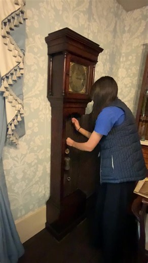 4.9K views · 70 reactions | ⏰ We hope you remembered to put your clocks back this morning? We have quite a few to sort in the castle. Here’s a behind the scenes video of how our Henry Tristram clock in the Georgian room is set up every morning before the castle opens. Henry Tristram was a clock maker from Tamworth and this is the oldest clock in our collection, dating from c1750. #TamworthCastle #History #AmazingTamworth | Tamworth Castle | Facebook