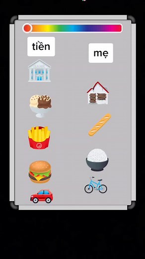 Language Learning Interface with Icon Selection