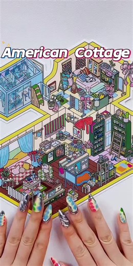 ASMR 3D Scene Sticker: Create Your Cozy Mini Cottage