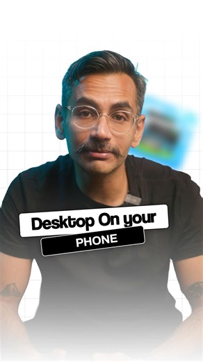 Mobile into desktop just in minute