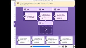 i-ReadyAnalyzing Chronological Text Structure - Quiz - Level F... | Filo