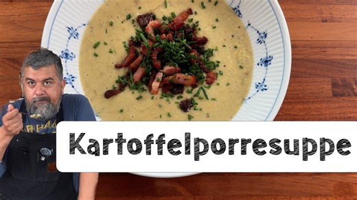 Kartoffel-porresuppe nem, billig og fyldt med smag