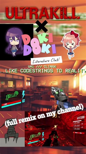 WAR WITHOUT REASON but it's DDLC #shorts #ddlc #ultrakill #ost #dokidokiliteratureclub