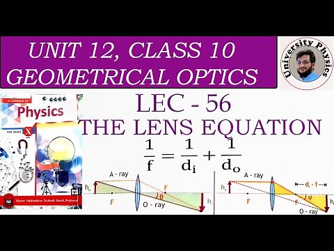 The lens equation | Thin lens formula | Derivation of lens formula