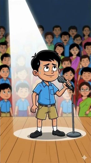Nervous Boy Turns DJ 😂 #shorts #youtubeshorts #funnycartoon #hindicartoon #funny #short