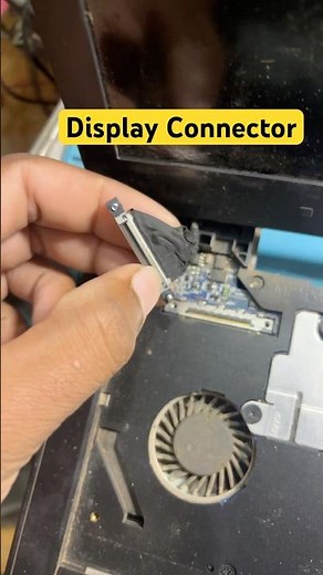 How to Also Insert Laptop Screen Display Cable in Motherboard Display Connector Jack#macnitesh#2025