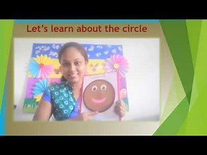How to teach and introduce about the shape circle for preschoolers, kindergarteners and nursery kids