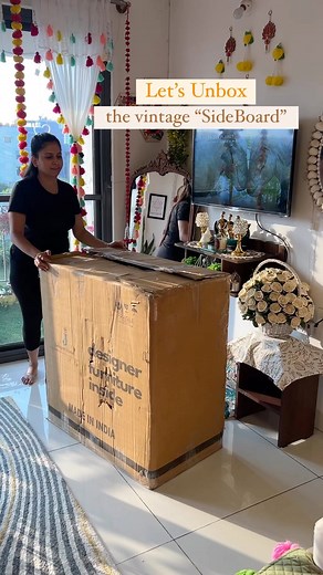 Ankita Mishra Sharma on Instagram: "Got this beautiful multipurpose Sideboard from @jodhpurhome It can be Decorated in Living room, Bedroom or even in foyer area. Other than it’s beautiful design, it has enough storage space which can be very useful for any household 😃 Follow my page for more home decor content ☺️ #homedecor #bedroomdecor #livingroomdecor #sideboardstyling #sideboard #trending #viral #vintage"