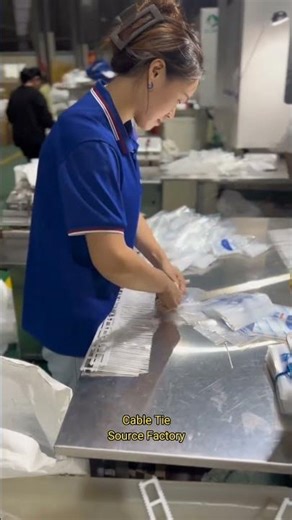 Skilled Hands Packing Premium Cable Ties | Ready for Global Shipment #cableties