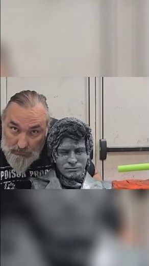 Part 21 DIY Graveyard Bust Sculpting Secrets Blackwash Technique & Satisfying Art Reveal! #sculpture