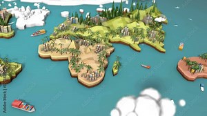 Low Poly Earth - Australia