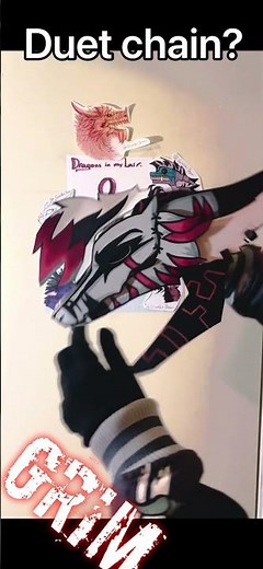 Duet Chain to all puppeteers?🔥💪 #dragonpuppets #dragonpuppeteer #art #paperdragon #dragon