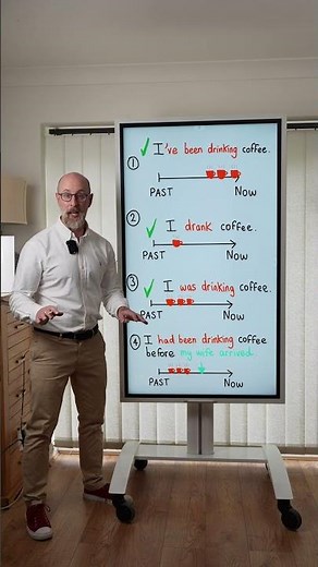 Grammar Review! Verb forms with coffee! #learnenglish #grammar