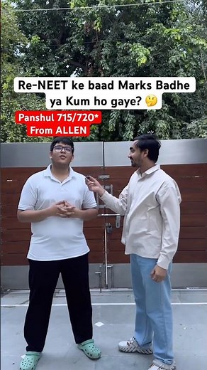 Asking NEET 2026 Topper about Re-NEET | Marks badhe ya kum ho gaye?🤔 Honest Opinion | #topper #neet