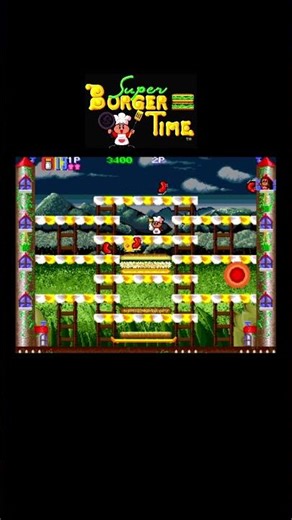 Super Burger Time 01 – Classic Arcade Gameplay#shorts