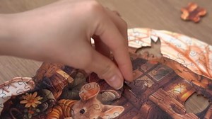 WOODBESTS Wooden Puzzles for Adults, Mouse's Walnut House Wood Puzzle Adult