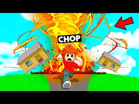 RUNNING FROM FIRE TORNADO DISASTER OF ROBLOX