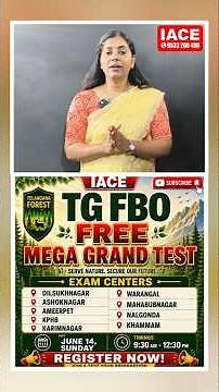 Test Your Preparation for FREE - TG FBO Free Mega Grand Test
